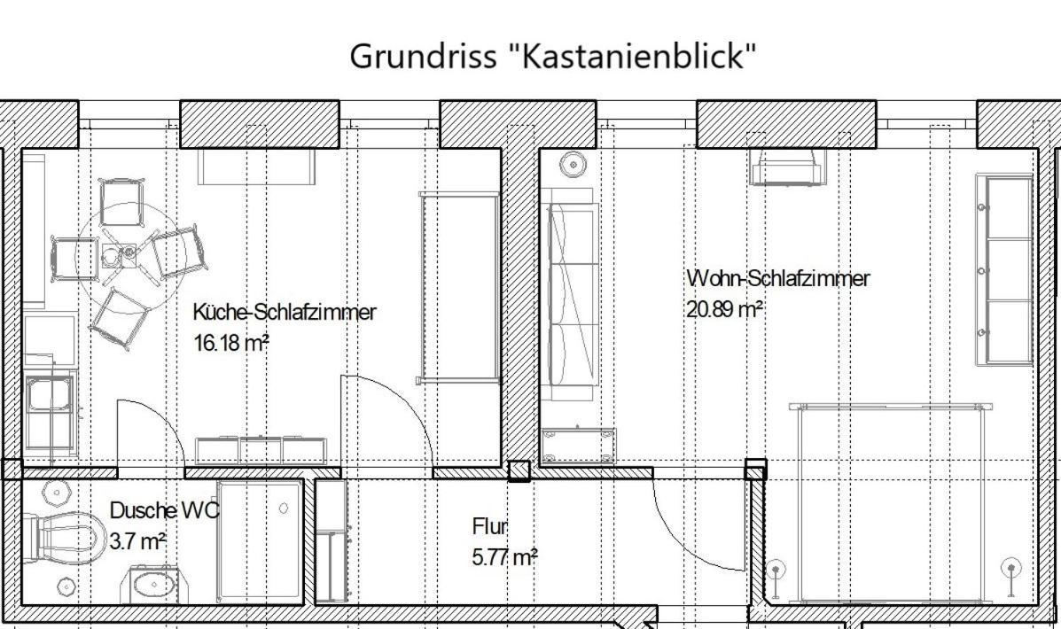 Ferienwohnung Kastanienblick Oder Parkblick, Oder Unser Radlerzimmer! Ziethen  外观 照片